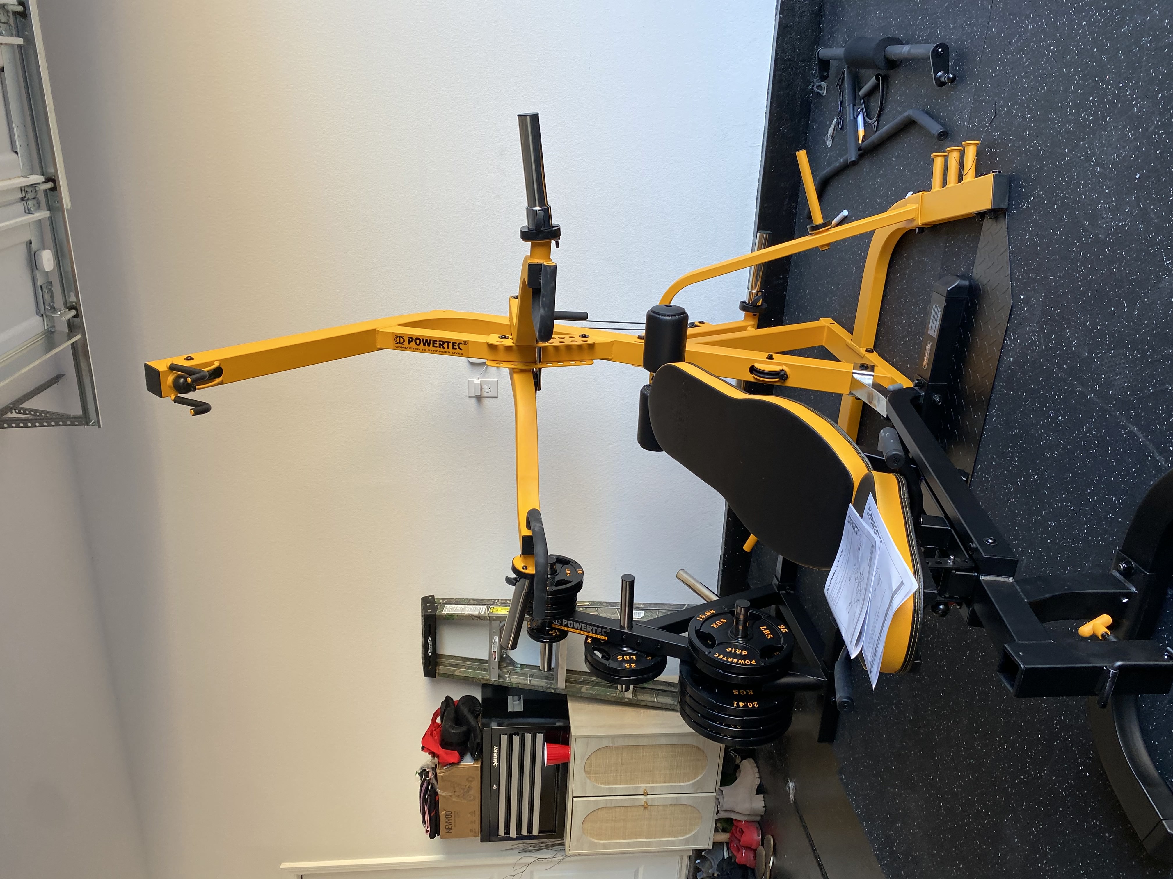 Wall-mounted rack installation