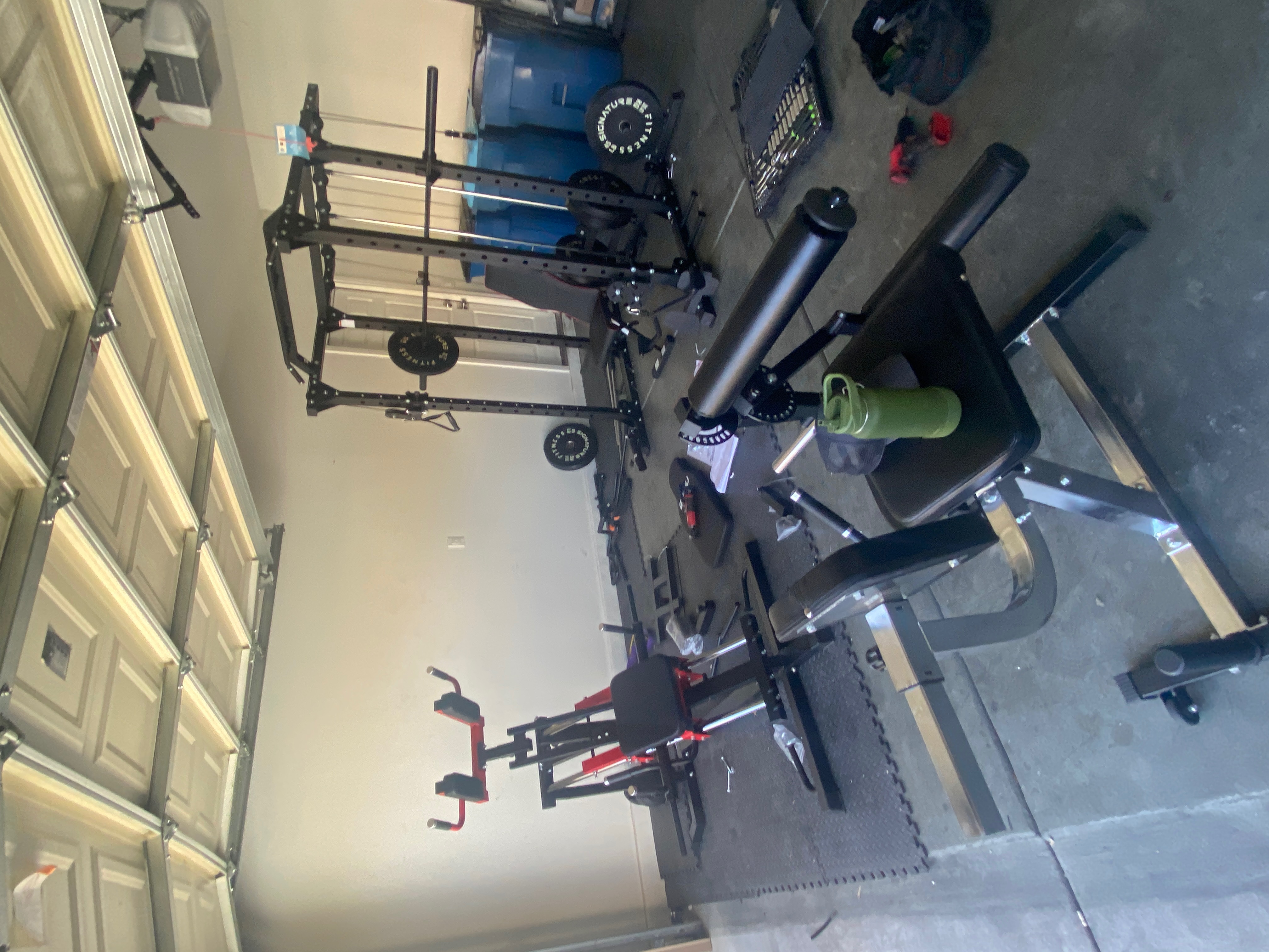 Garage gym setup in Las Vegas